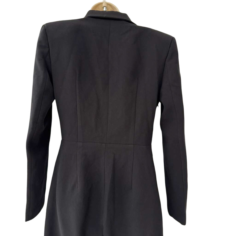 Pretty Little Thing by Naomi Campbell Black Tuxedo Jumpsuit NWT Wide Leg sz 6 - Picture 12 of 16